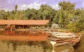 Boat House Prospect Park impressionism William Merritt Chase